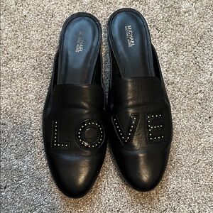 Michael Kors Leather LOVE Mules